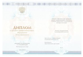 Диплом колледжа 2014 - 2019 в Стерлитамаке